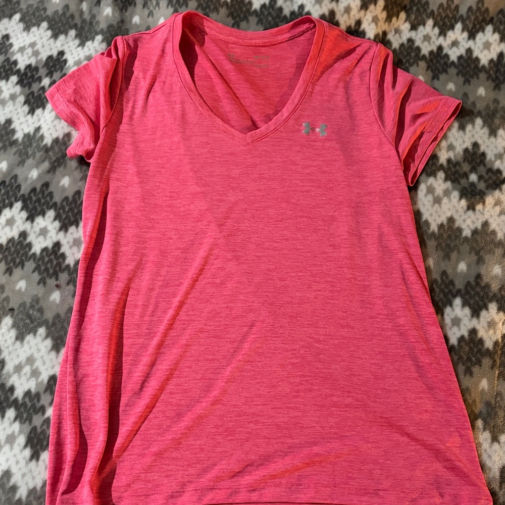 Under Armour Coral V-Neck Tee